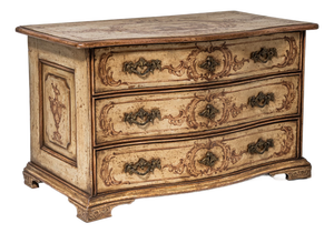 Baroque Hand-Painted Commode, 18th Century