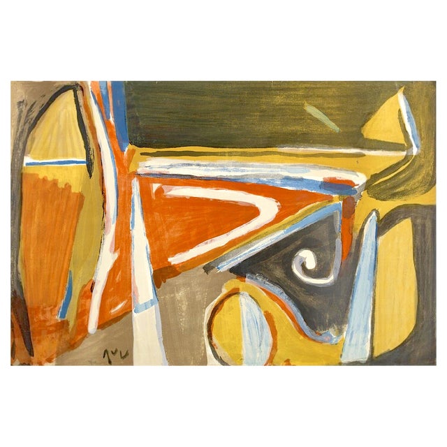 Bram Van Velde, Buried, 1980, Original Lithograph For Sale