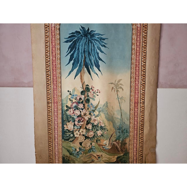 Decorative Window Panel in Fabric, 1890s For Sale - Image 5 of 15