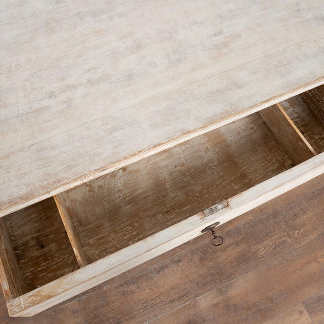 19th Century Swedish White Painted Desk or Side Table For Sale - Image 6 of 14