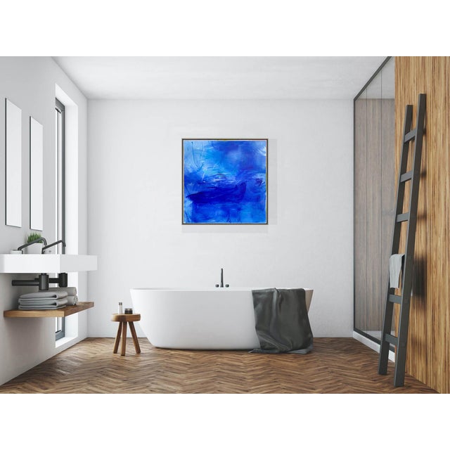 "Sea Gulls" by Trixie Pitts Abstract Expressionist Oil Painting For Sale - Image 11 of 12