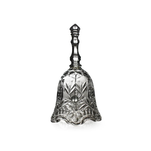 Vintage Handmade Glass Dinner Bell For Sale - Image 4 of 4