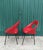 Vintage Red Vinyl Armchairs, 1970, Set of 2 For Sale - Image 6 of 18