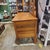American Early 20th Century Three Drawer Oak Vanity Dresser With Arched Beveled Mirror For Sale - Image 3 of 11