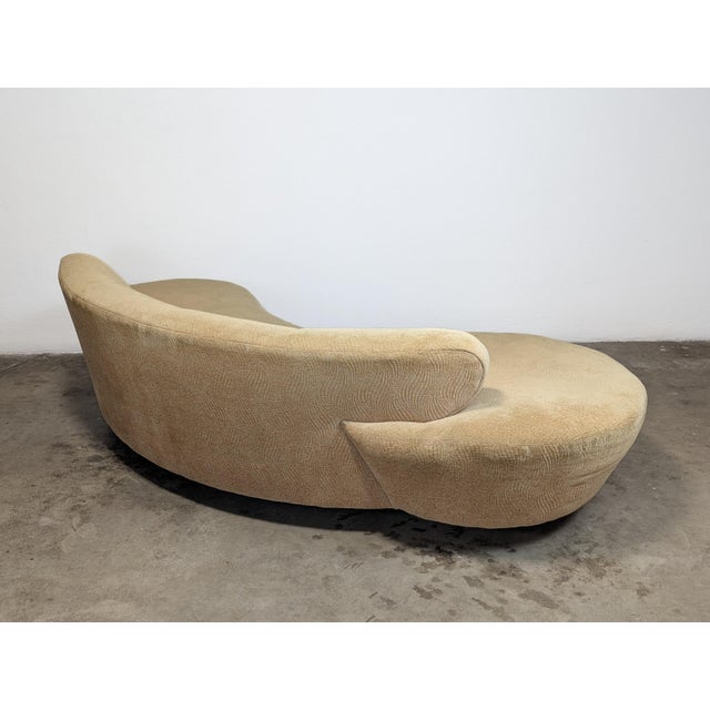 1990s Vladimir Kagan Serpentine Cloud Sofa for Directional For Sale - Image 9 of 12