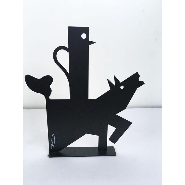 White Painted Metal Sculpture by Riccardo Dalisi, Italy, 1980s For Sale - Image 17 of 18