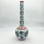 Handmade Ceramic Long Neck Vase (25cm) – Grey Lotus & Red Shoulder – Elegant Bottle Form For Sale - Image 6 of 8