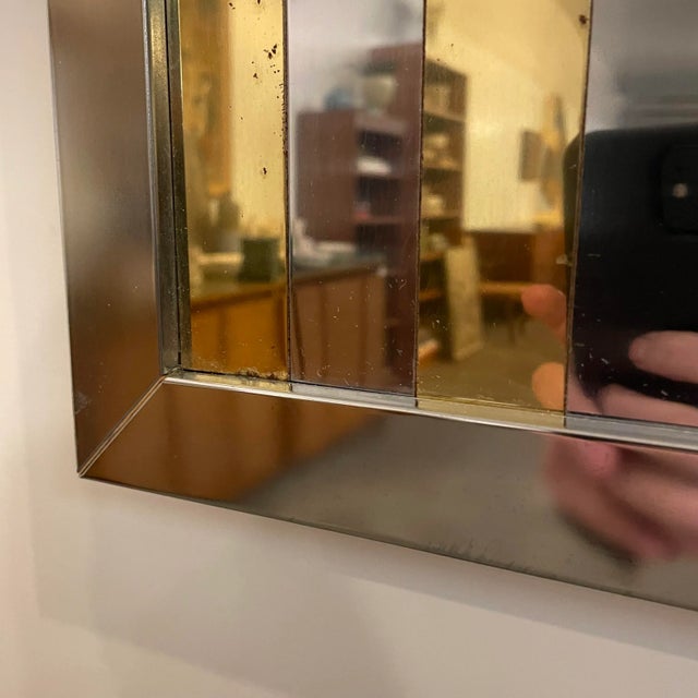 Paul Evans Style Mid Century Modern Mirror For Sale - Image 11 of 13