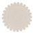 Solid White Scallop Round Jute Rug 9x9Ft. For Sale