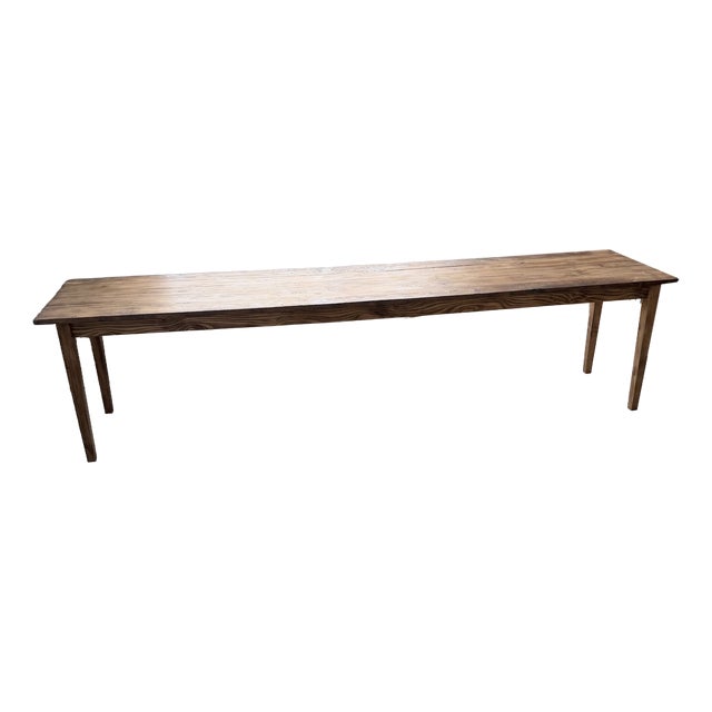 Pine Farmhouse Table, 1950 For Sale