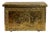 Ornament Embossed Brass Log Box with Nautical Scene, 1920s For Sale