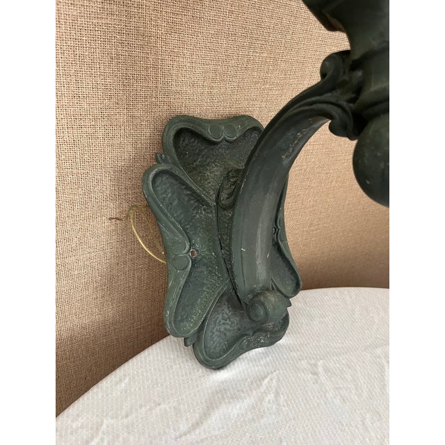 French 1930s French Outdoor Wall Lantern Light For Sale - Image 3 of 9