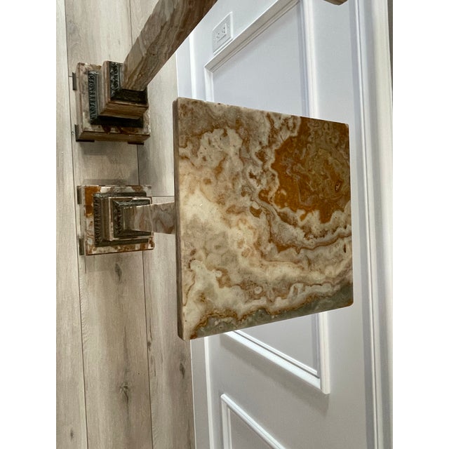 Pair 19th Century French Onyx Pedestals W/Bronze Mounts For Sale In West Palm - Image 6 of 12