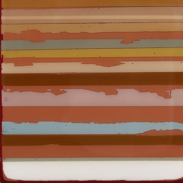 Sunspot 133 - Tall Modern Shiny Resin Minimalist Autumn Tone Abstract Original Artwork by Ricky Hunt For Sale - Image 4 of 9