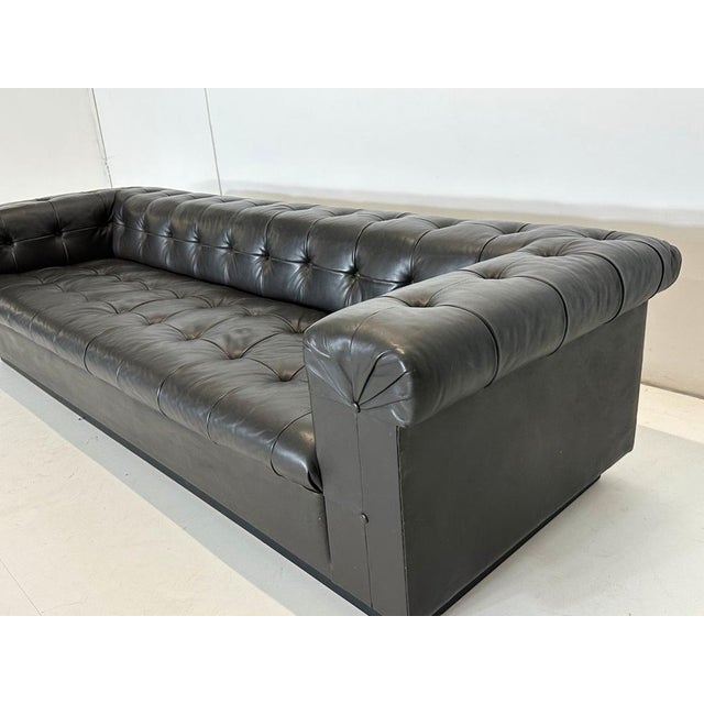 Mid-Century Model 5407 Sofa in Leather by Edward Wormley for Dunbar, 1960s For Sale - Image 14 of 18
