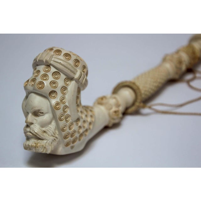 Late 20th Century Carved Turkish Meerschaum Pipe, Moorish Style, Hand-Crafted, 1950 For Sale - Image 5 of 18
