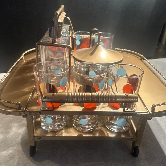Mid 19th Century Mid 19th Century Mid Century Modern Table Top Bar Set - 13 Piece For Sale - Image 5 of 5