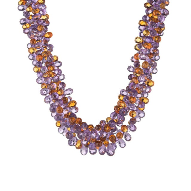 This is part of Chairish’s Fine Jewelry assortment. Elegant and finely detailed Buccellati torsade necklace, finished with...