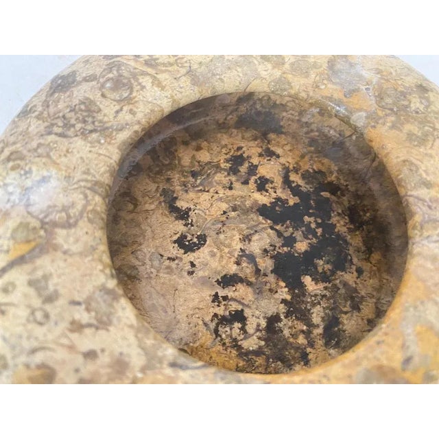 This vide Poche, ashtray is in marble and brass. The color is grey. It has been made i, Italy circa 1950, and is in good...