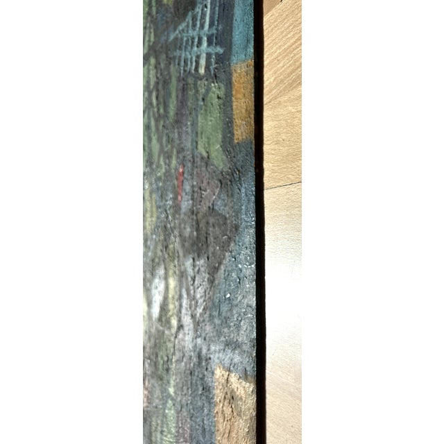 B. Pàlf, Abstract Composition, 1967, Oil on Wood For Sale - Image 10 of 12