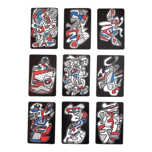 Vintage 20th C. Modern Jean Dubuffet Abstract Screenprints - Set of 9