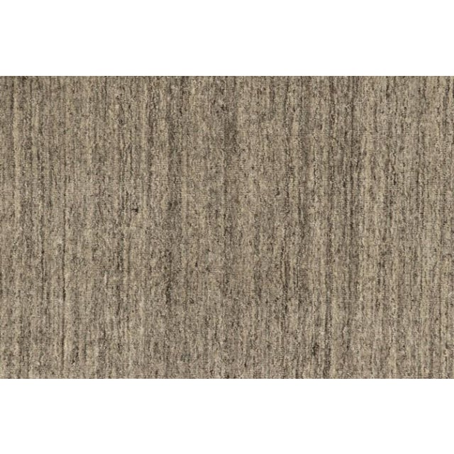 Contemporary Rug & Kilim’s Oversized Modern Textural Rug With Beige and Gray Striae - 13x18 For Sale - Image 3 of 7
