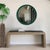 Glass Varsha Round Oversized Beaded Mirror in Glossy Hunter Green For Sale - Image 7 of 9
