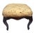 Late 19th Century American Victorian 19th C Carved Mahogany Upholstered Footstool Bench For Sale - Image 5 of 12