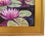 Contemporary impressionist beautiful pond of blooming pink and lavender water lilies oil painting on stretched artist...