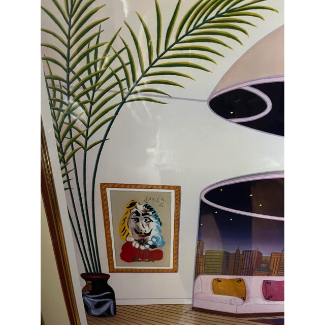 Postmodern Fanch (Francois Ledan) "Oval Lounge" Serigraph, Signed & Numbered For Sale In New York - Image 6 of 13