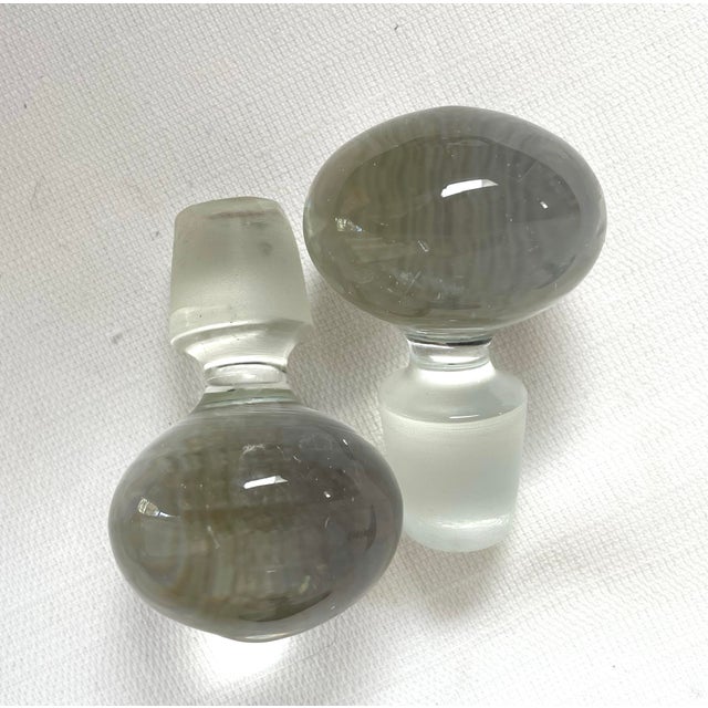 Early 20th Century Antique Glass Ewers - a Pair For Sale - Image 4 of 10