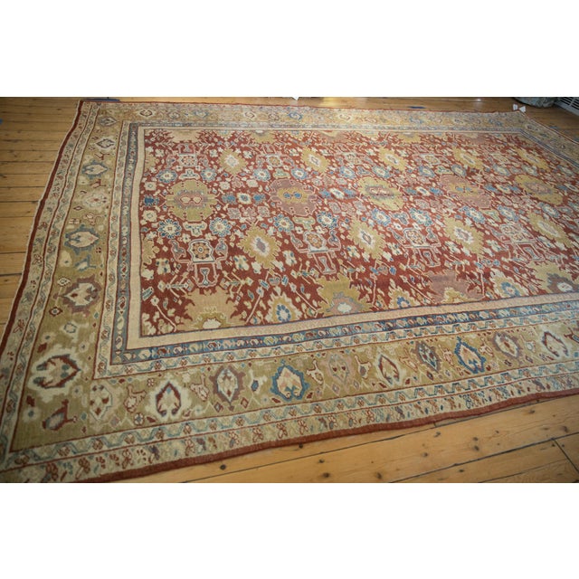 Antique Mahal Carpet - 10'1" X 13'8" For Sale In New York - Image 6 of 12