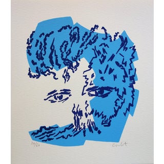 Jean Coulot, Regard bienveillant, Screen Print For Sale