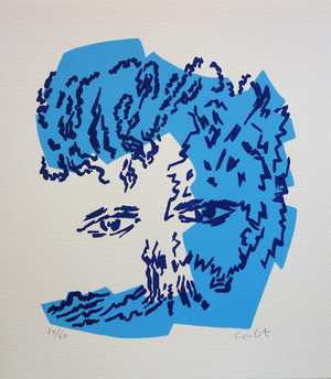 Jean Coulot, Regard bienveillant, Screen Print