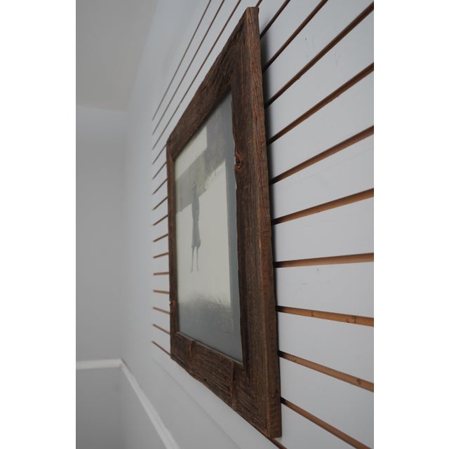 Age: Approx: 40 Years Old Details: Weathered Wood Finish High Quality Construction Professionally Matted Distressed Frame...