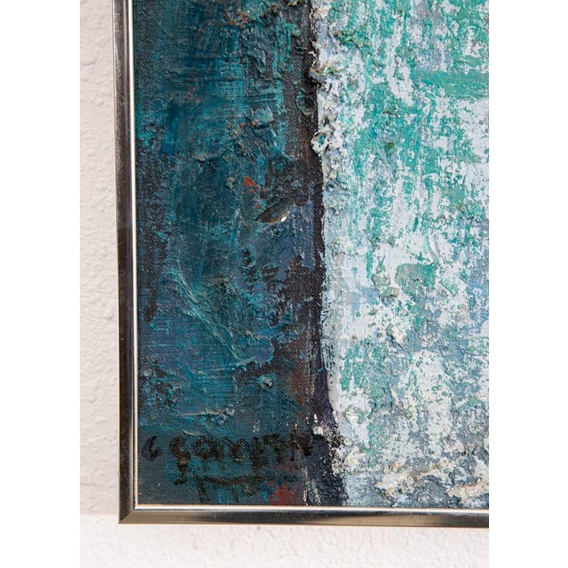 1960s Mid Century Modern Oil Painting George Constant Art Abstract Original Signed '66 For Sale - Image 5 of 12