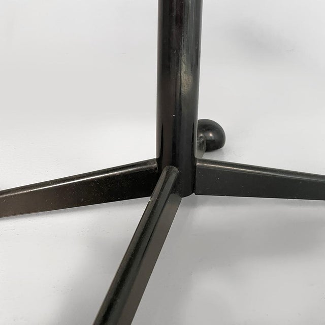 Italian Modern Black Metal and Smoked Glass Cart by Arredamenti Allegri, 1980s For Sale - Image 14 of 18