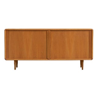 Oak Sideboard with Tambour Doors from Kibaek Møbelfabrik For Sale