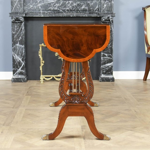 Traditional Mahogany Dropside Sofa Table For Sale - Image 15 of 17
