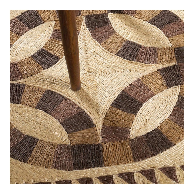 Abaca Natural Premium Fiber Rugs Brown Tan and Cream 10x14Ft. For Sale