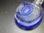 Chinese Early Republic Period Antique Carved Cobalt Glass Snuff Bottle Coral Stopper For Sale - Image 3 of 8