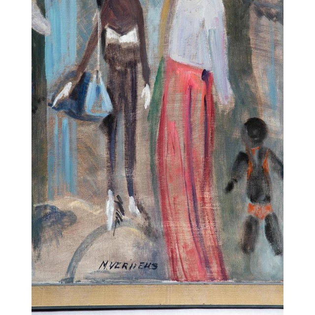 1960s Margaretha Verheus, Waterloo Puppets, 1969, Oil Painting on Canvas, Framed For Sale - Image 5 of 13