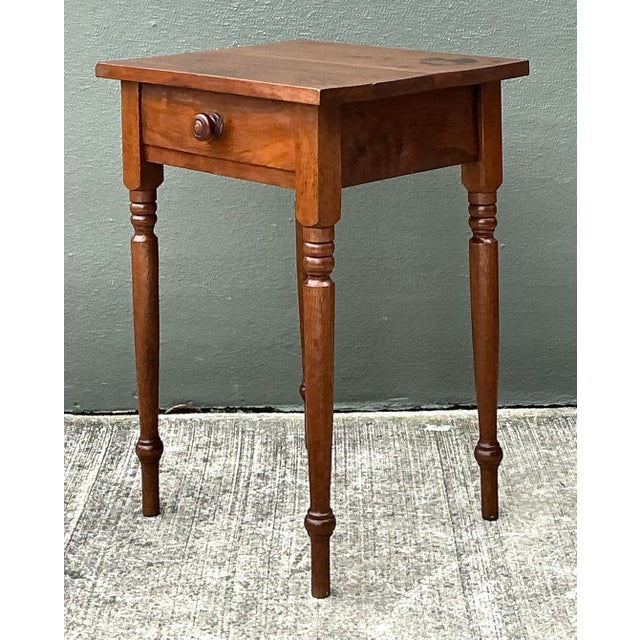 Vintage Traditional Turned Wood. Nightstand For Sale - Image 11 of 12