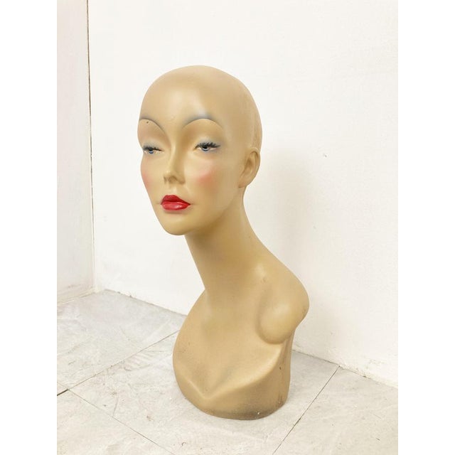 Vintage Female Mannequin Bust, 1960 For Sale - Image 6 of 9