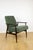 Fox Lis Chair in Green Olive Lamb, 1970s For Sale - Image 12 of 12