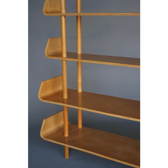 Large Shelving Unit in Birchwood by Willem Lutjens for Gouda Den Boer,1950s For Sale - Image 9 of 14