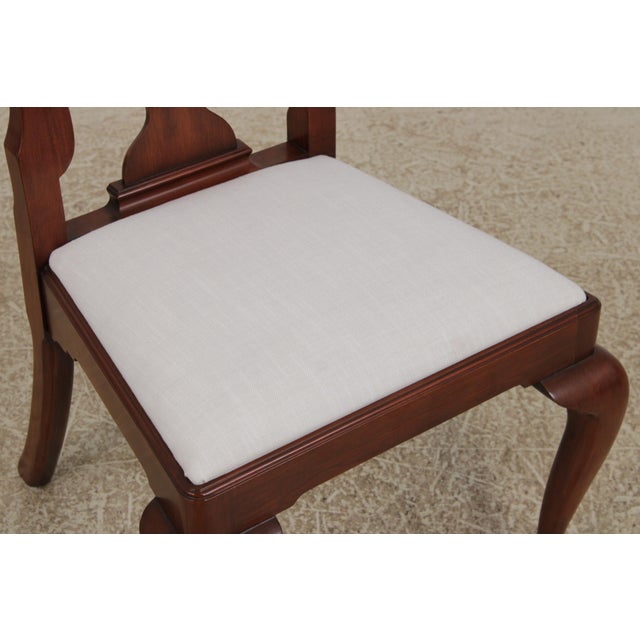 Set of 6 Henkel Harris Model 110 Cherry Dining Room Chairs For Sale - Image 10 of 16