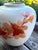 Blush Vintage Japanese Hand-Painted Porcelain Floral Vase in Rust and Blush Tones For Sale - Image 8 of 11