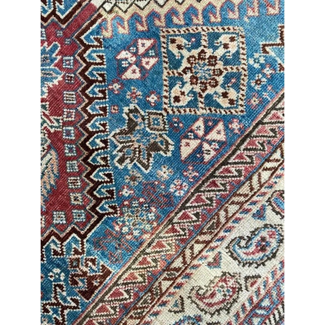 Vintage Wool Ghashghaei Rug, 1930s For Sale - Image 12 of 18