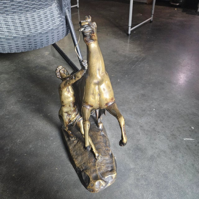 Campaign Vintage Bronze Marly Horse For Sale - Image 3 of 6
